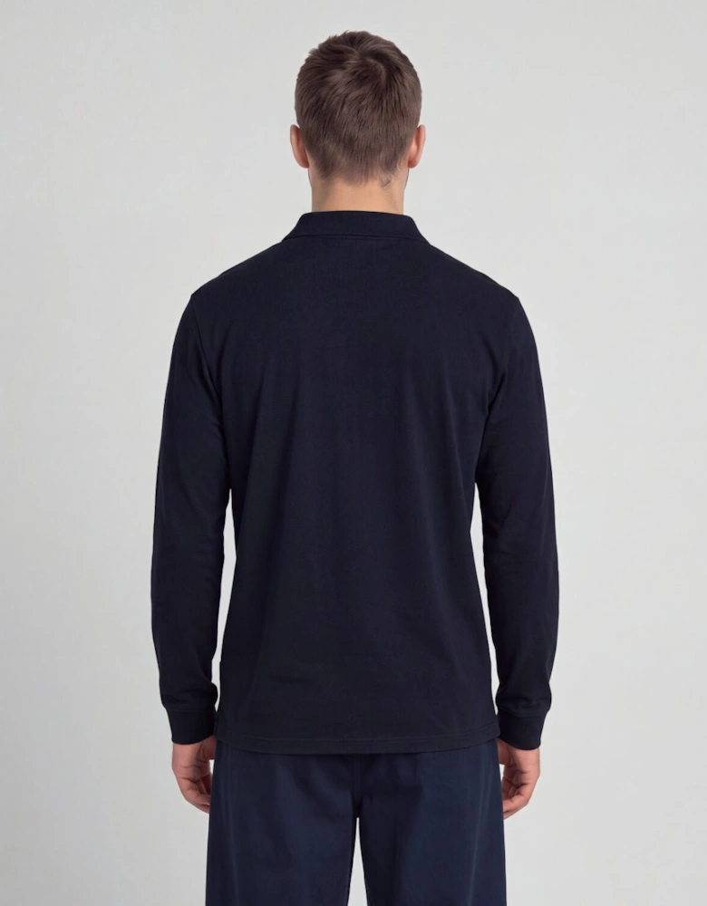Long Sleeve Cotton Polo Shirt