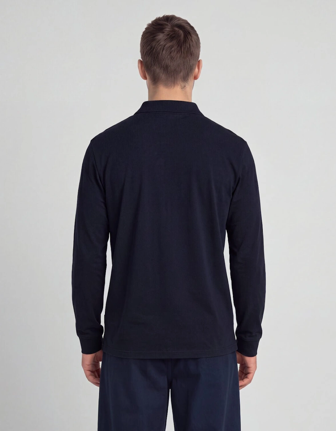 Long Sleeve Cotton Polo Shirt