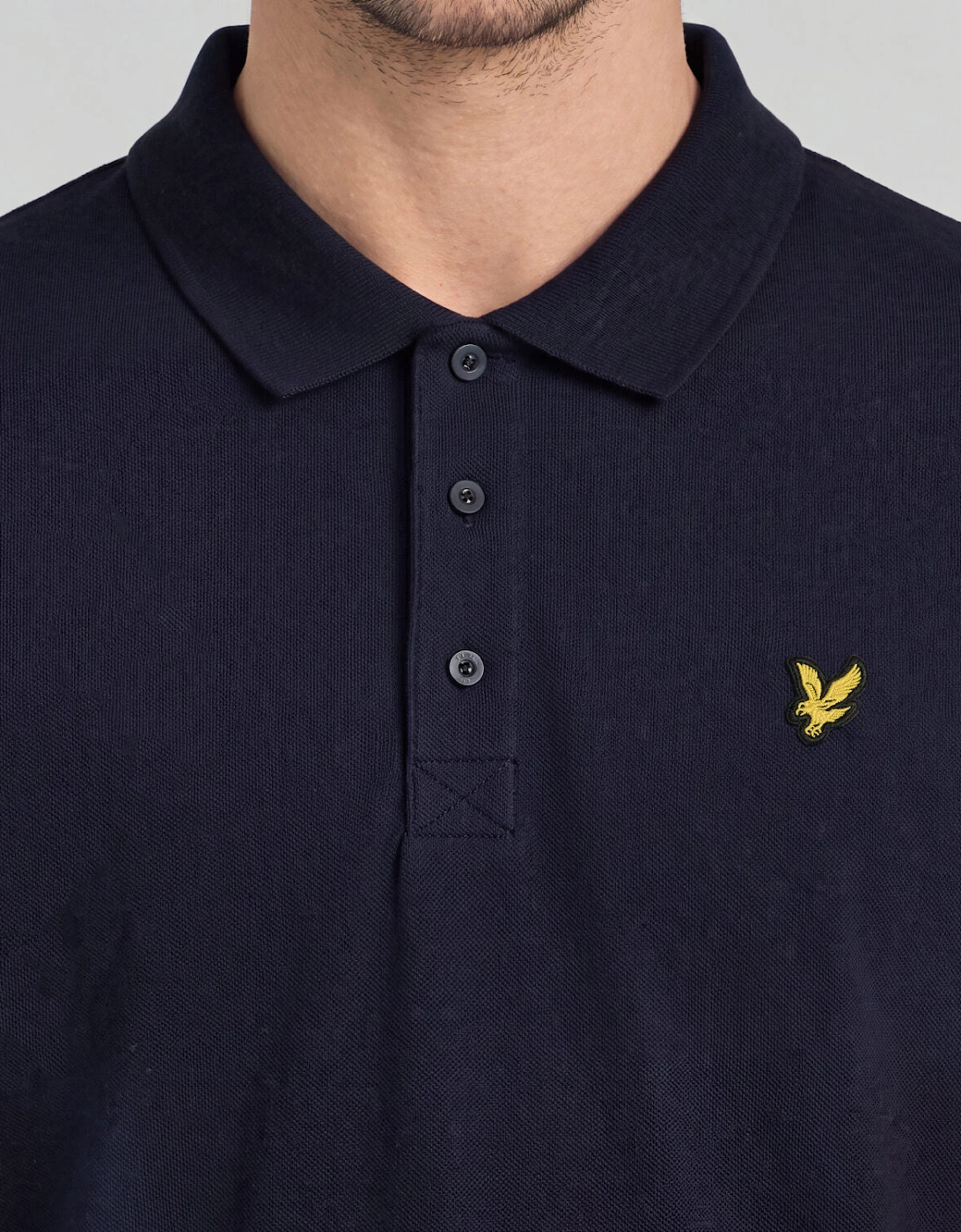 Long Sleeve Cotton Polo Shirt