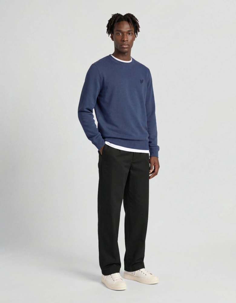 Superfine Cotton Crew Neck Jumper