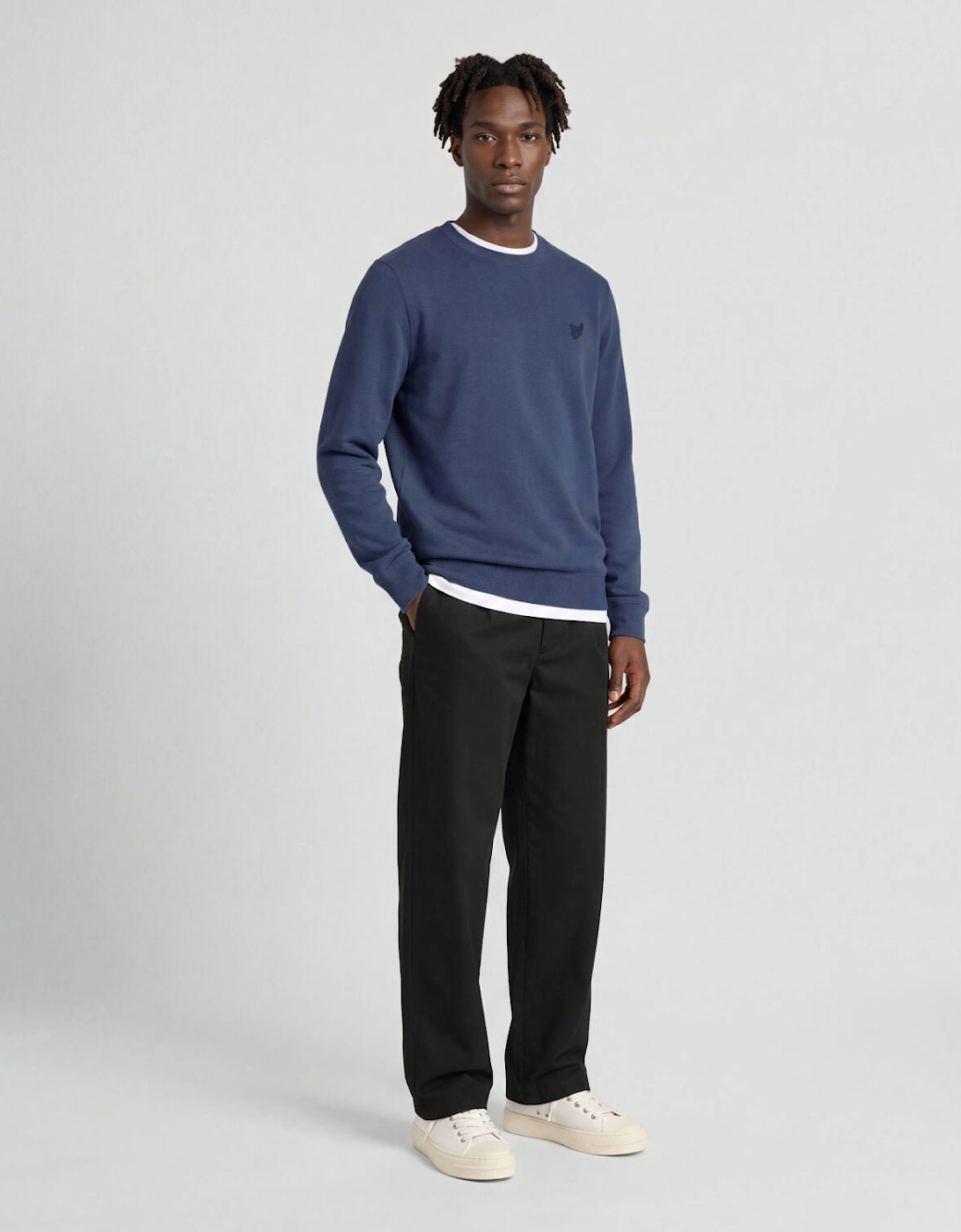 Superfine Cotton Crew Neck Jumper