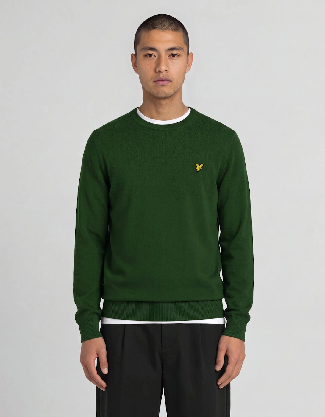 Cotton Merino Crew Neck Jumper