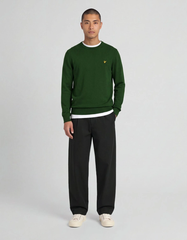 Cotton Merino Crew Neck Jumper