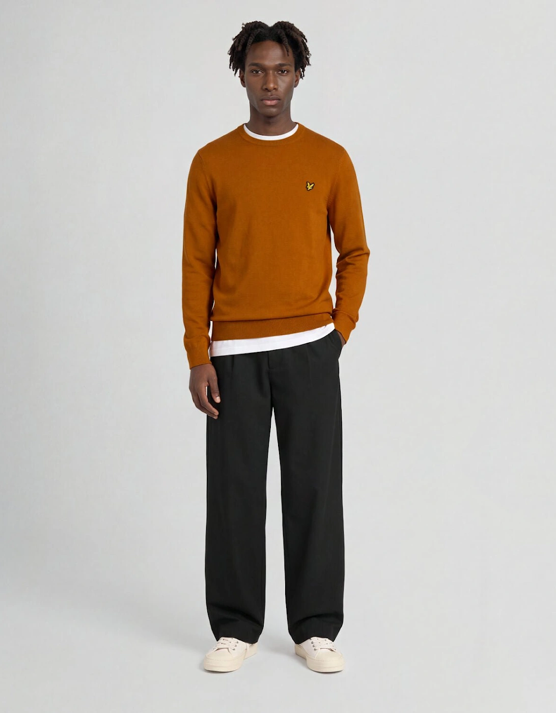 Cotton Merino Crew Neck Jumper