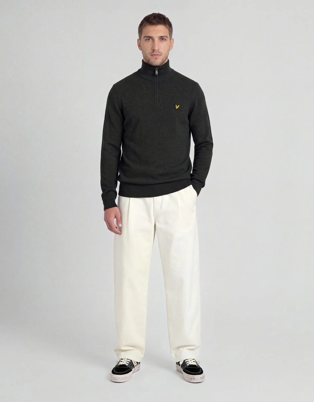 Cotton Merino 1/4 Zip Jumper