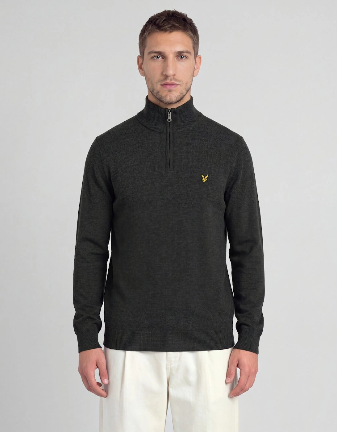 Cotton Merino 1/4 Zip Jumper
