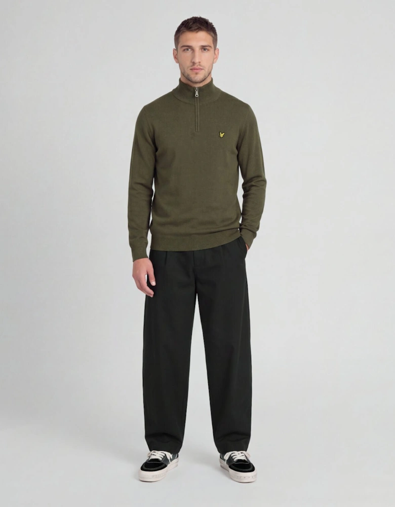 Cotton Merino 1/4 Zip Jumper