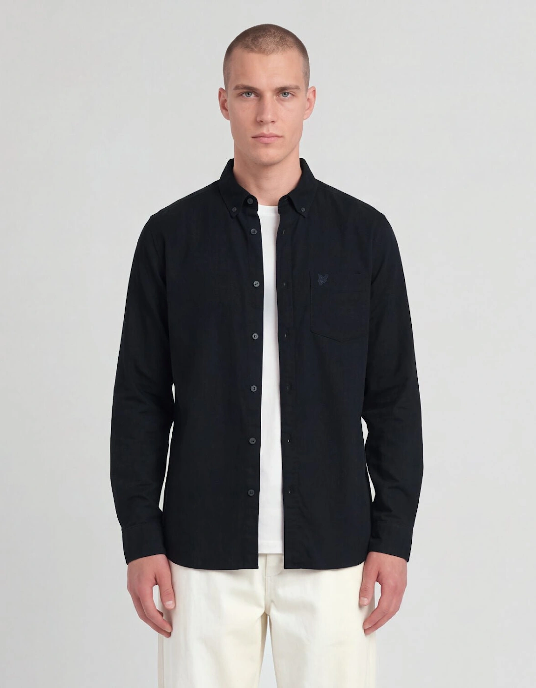 Tonal Button Down Oxford Shirt