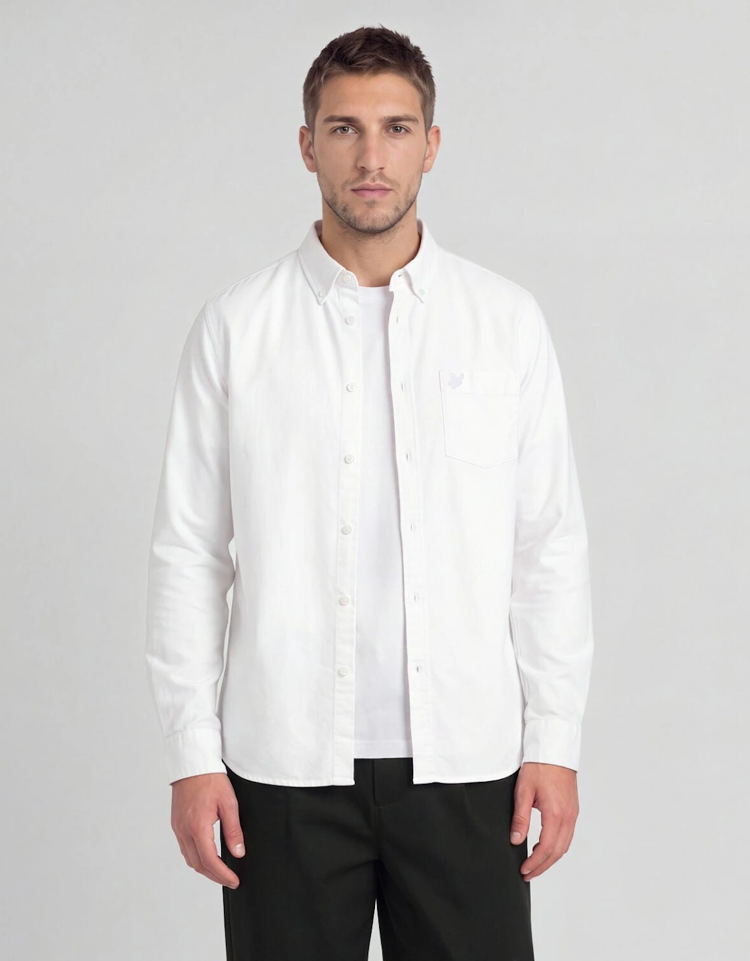 Tonal Button Down Oxford Shirt