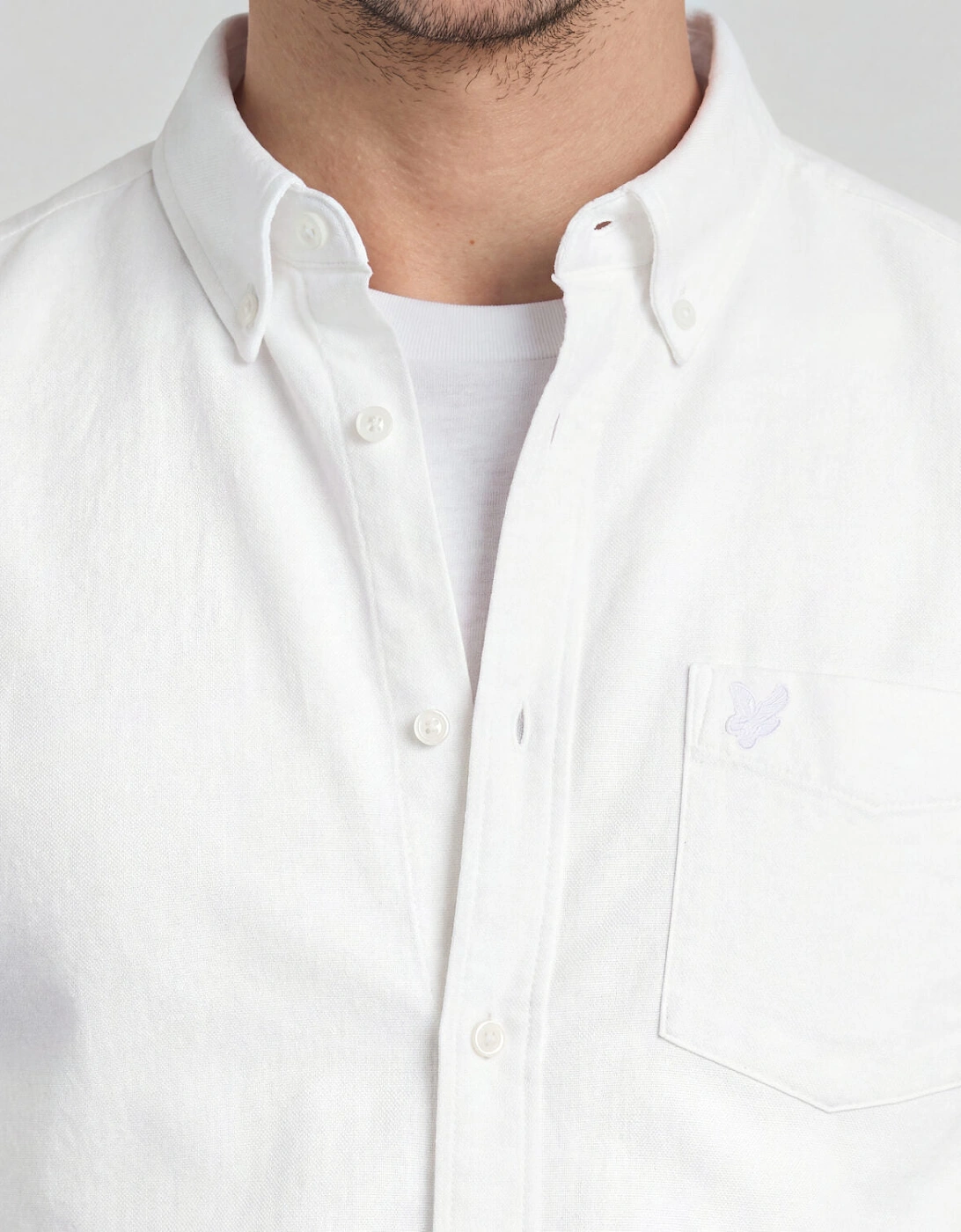 Tonal Button Down Oxford Shirt