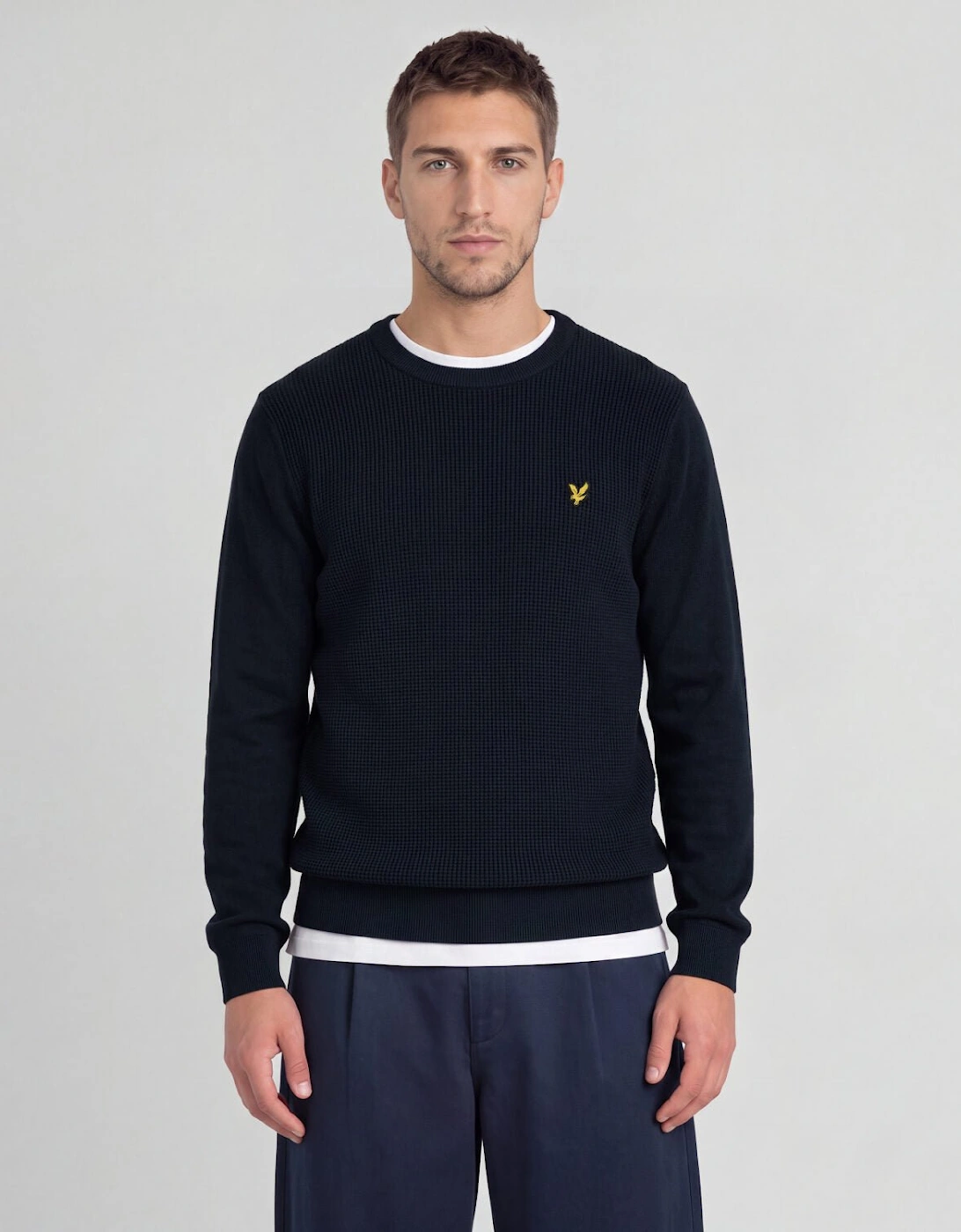 Waffle Crew Neck Jumper