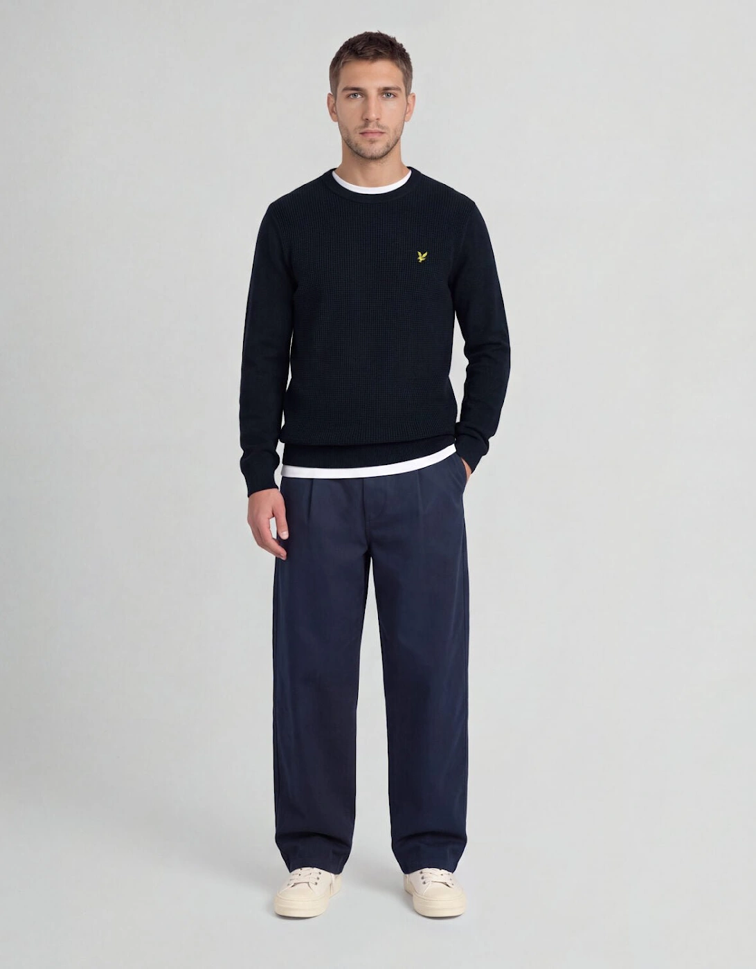 Waffle Crew Neck Jumper