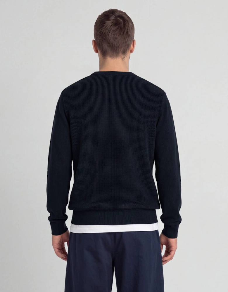 Waffle Crew Neck Jumper