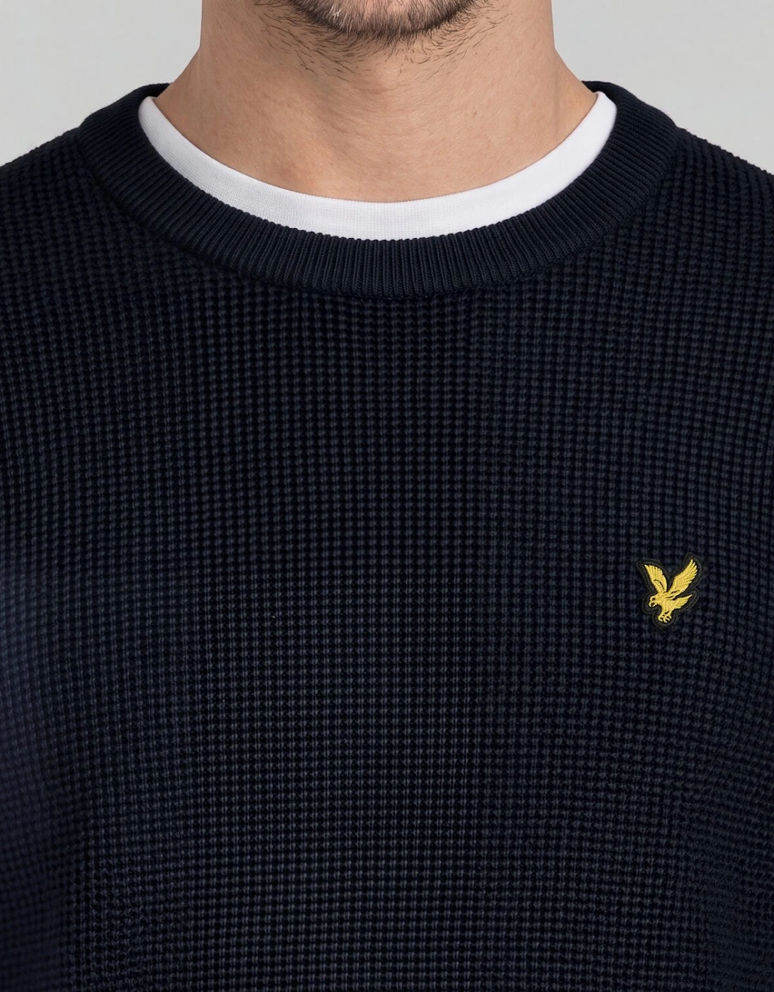Waffle Crew Neck Jumper