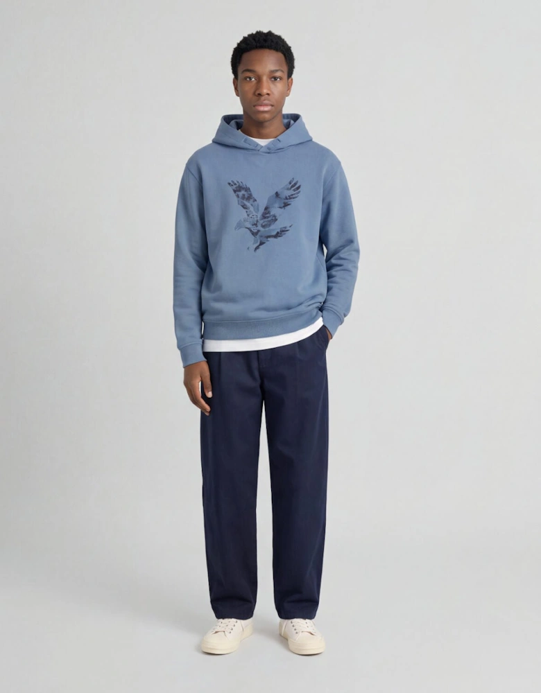Pixelated Eagle Print Hoodie
