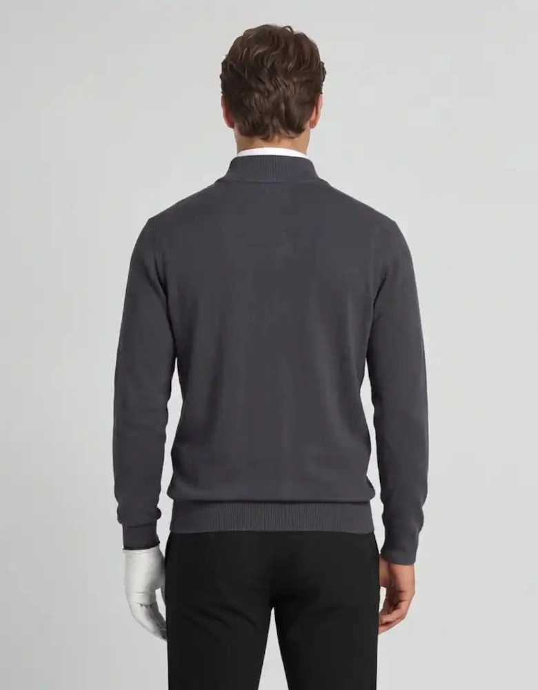 Green Eagle Cotton Blend 1/4 Zip Jumper