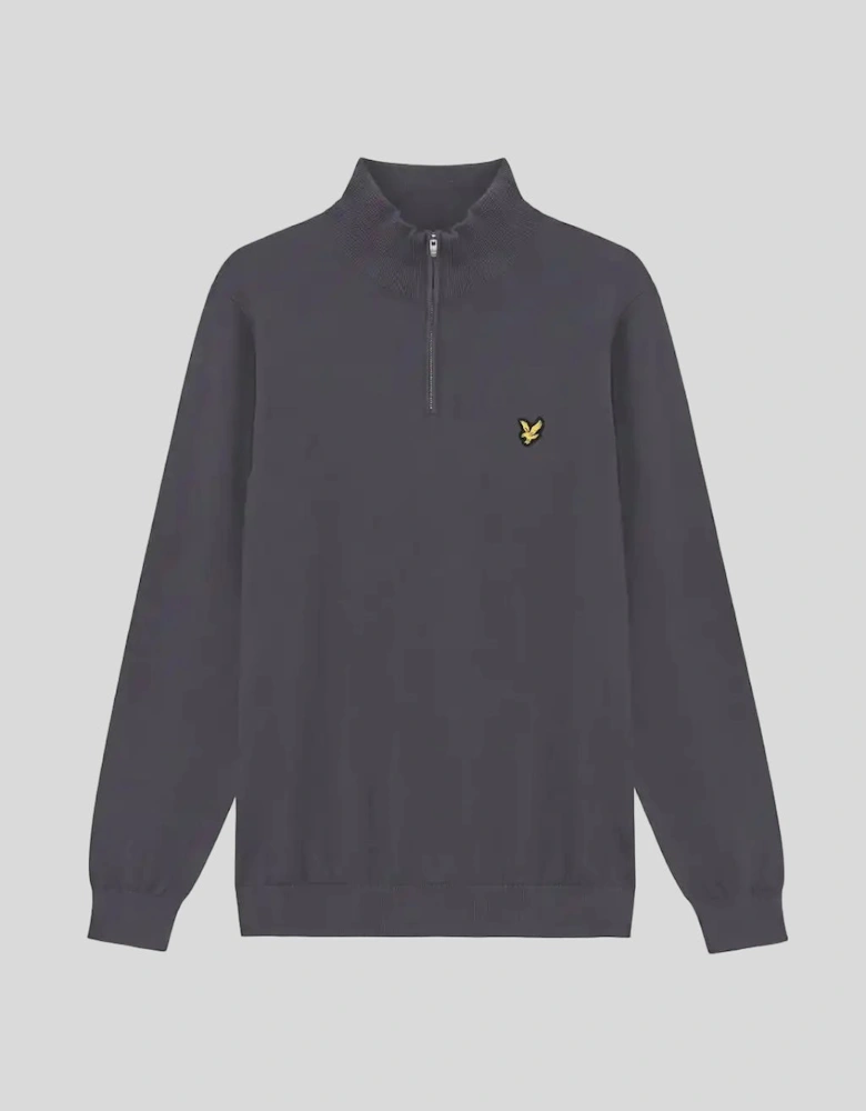 Green Eagle Cotton Blend 1/4 Zip Jumper