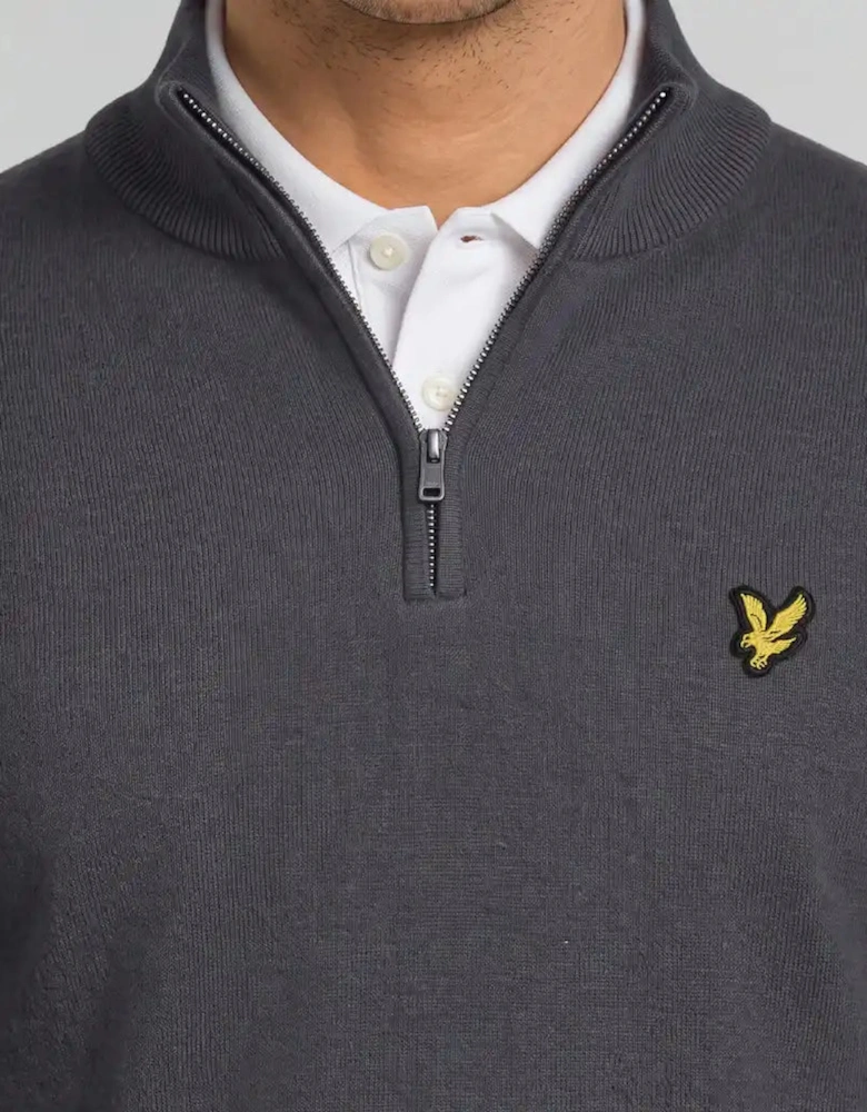 Green Eagle Cotton Blend 1/4 Zip Jumper