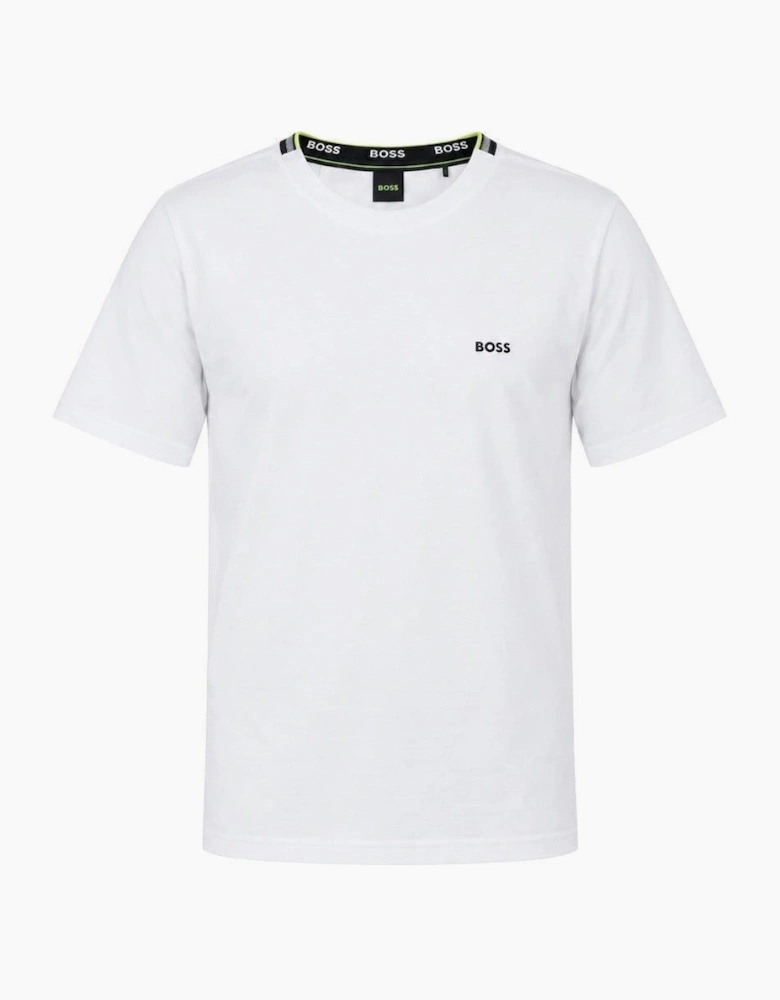 BOSS Pique Taddy T-Shirt Open White