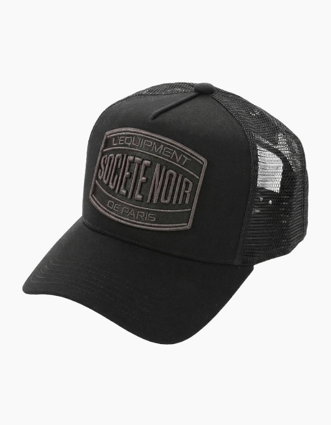 Societe Noir Marais Mesh Trucker Cap Blackout