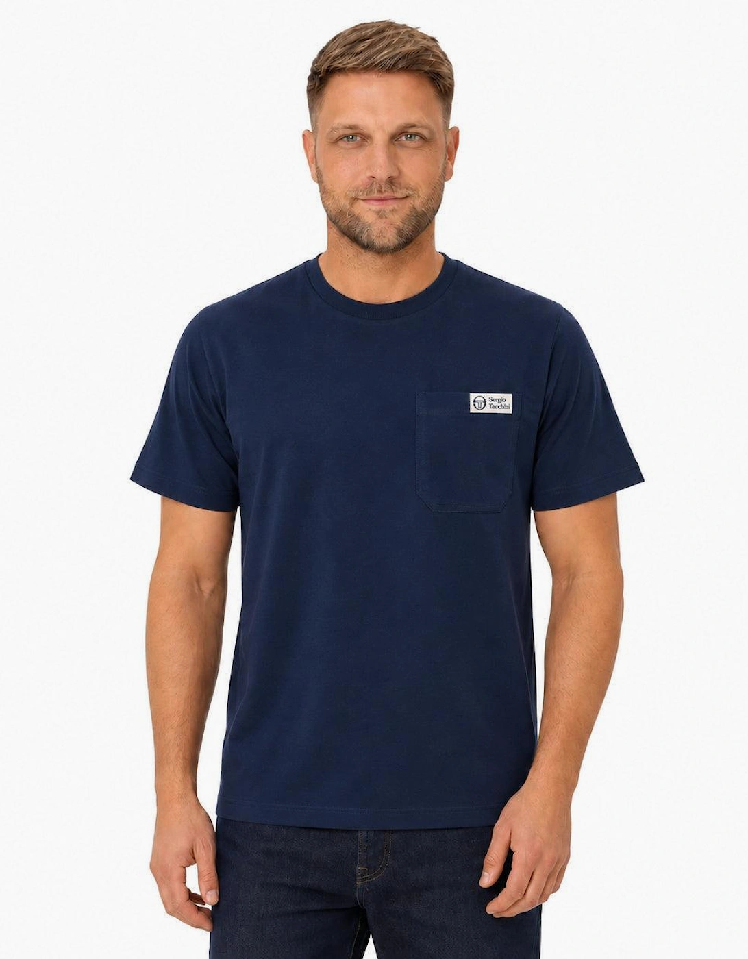 Sergio Tacchini Gallo Pocket T-Shirt Maritime Blue