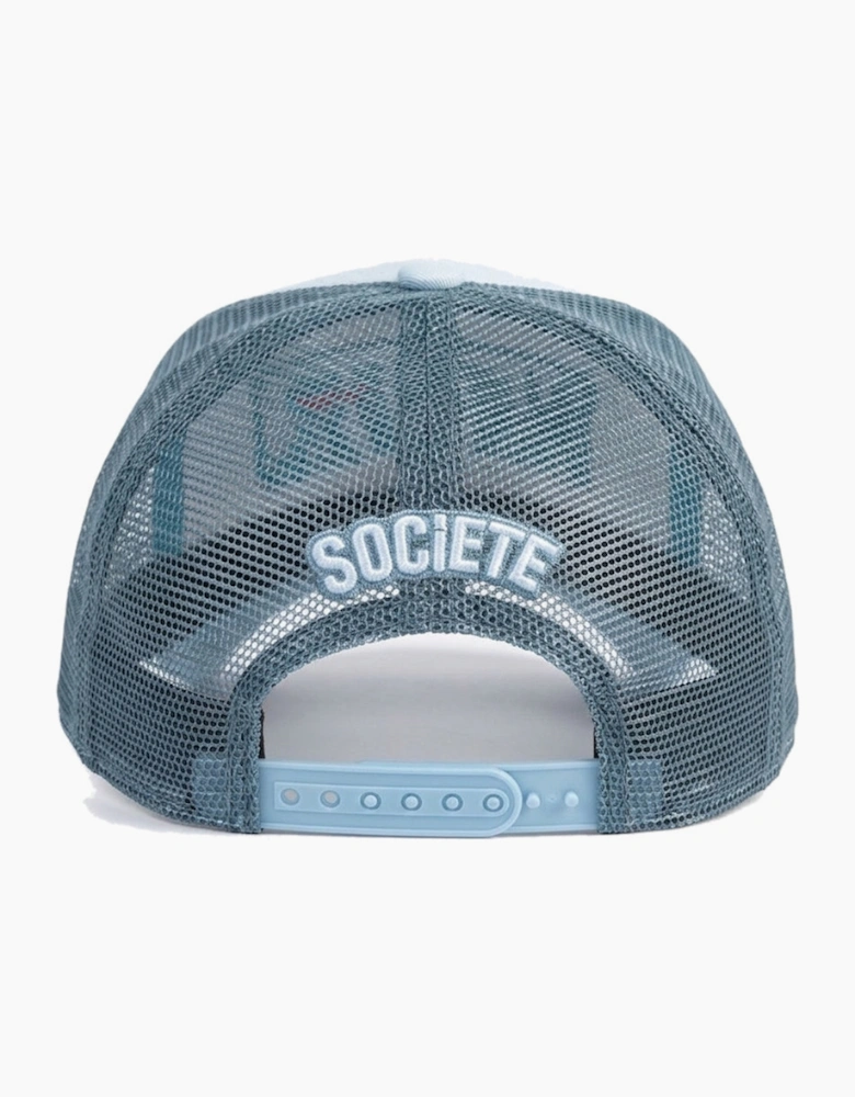 Societe Noir La Vitesse Mesh Trucker Cap Baby Blue/Teal