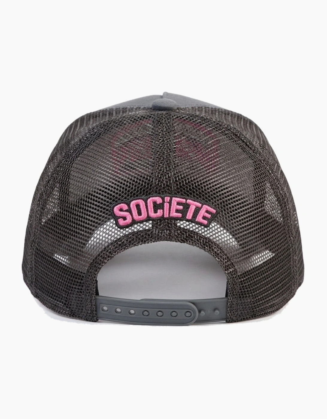 Societe Noir Marais Mesh Trucker Cap Grey/Pink