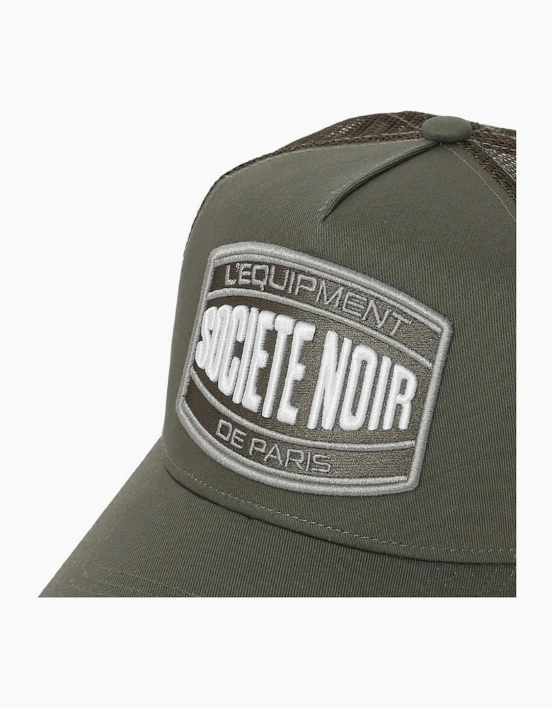 Societe Noir Marais Mesh Trucker Cap Khaki/White