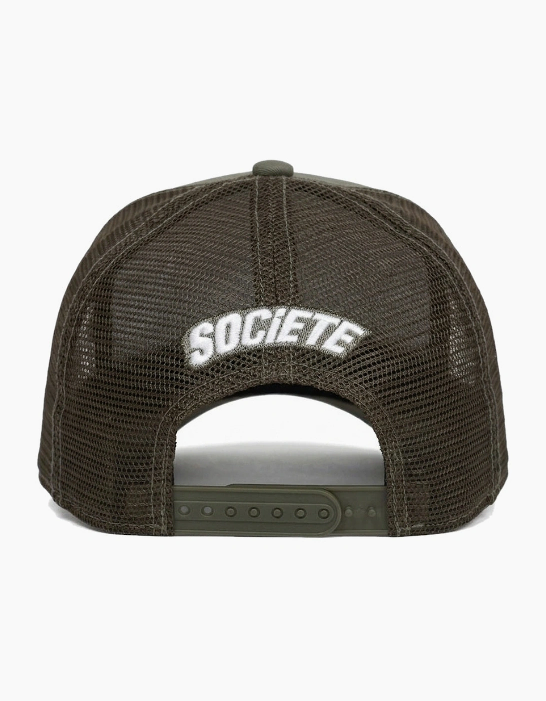 Societe Noir Marais Mesh Trucker Cap Khaki/White