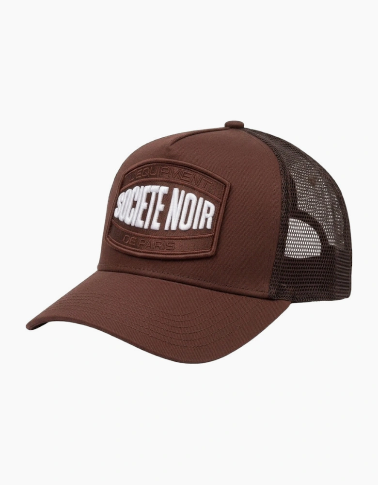 Societe Noir Marais Mesh Trucker Cap Brown/White