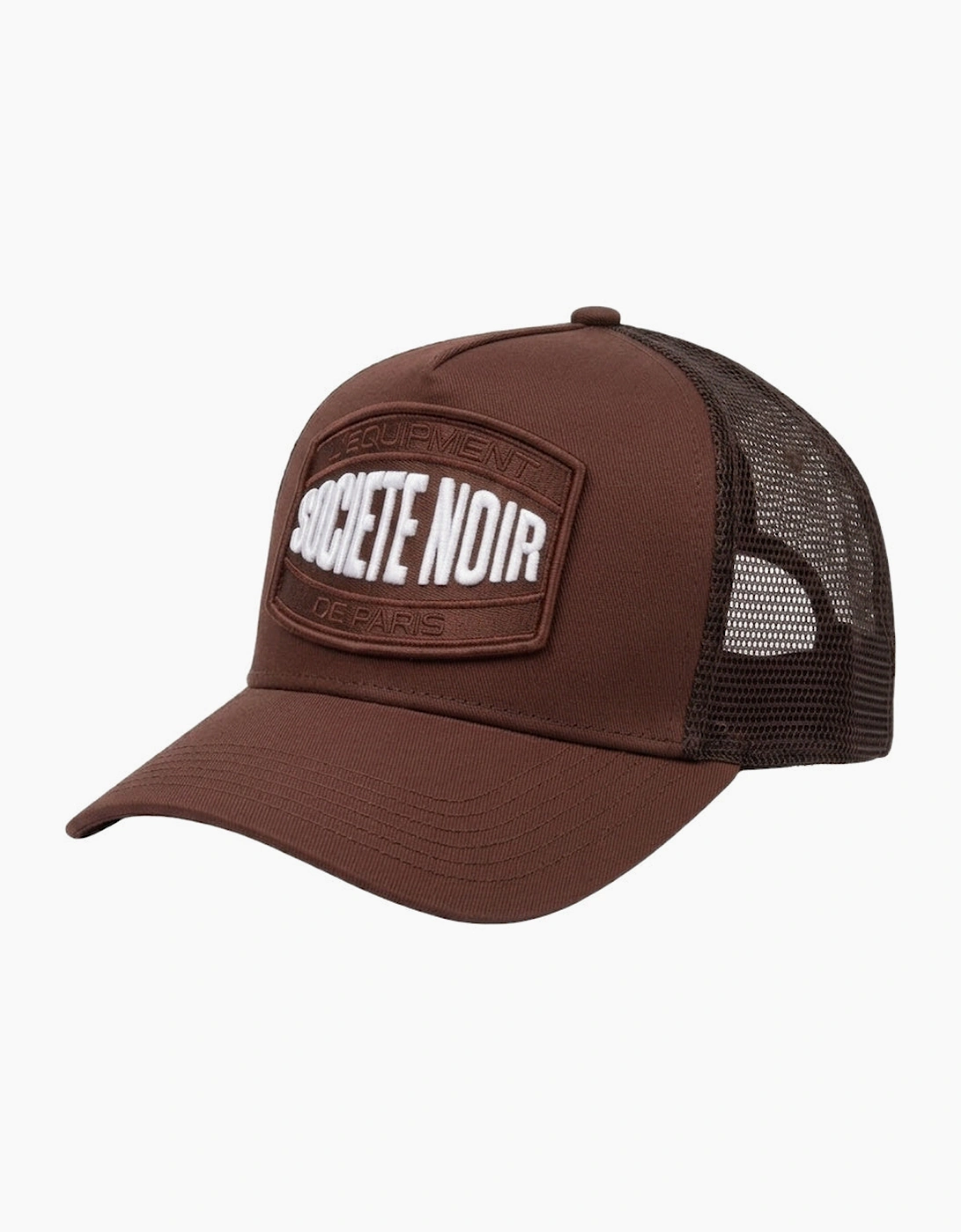 Societe Noir Marais Mesh Trucker Cap Brown/White