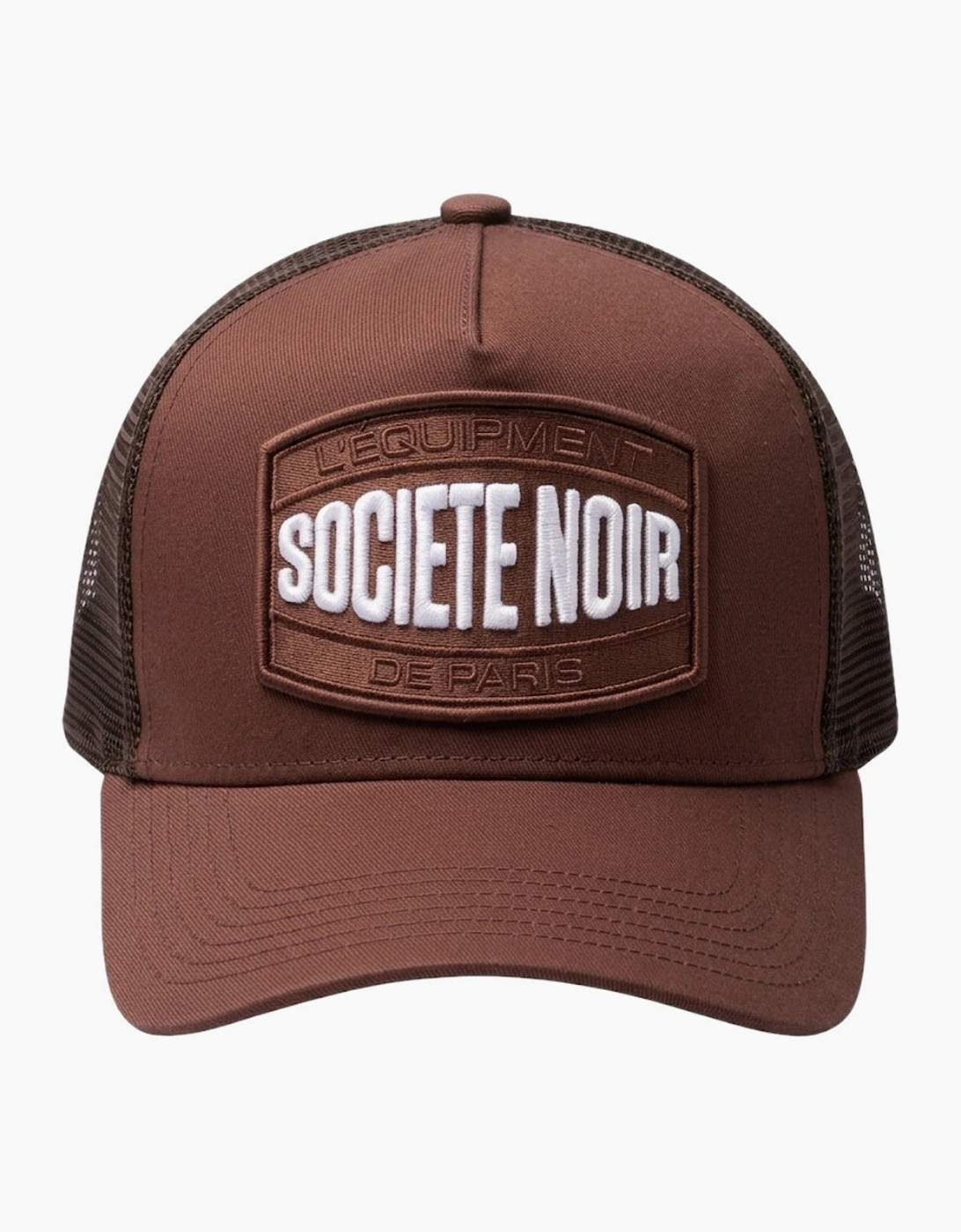 Societe Noir Marais Mesh Trucker Cap Brown/White
