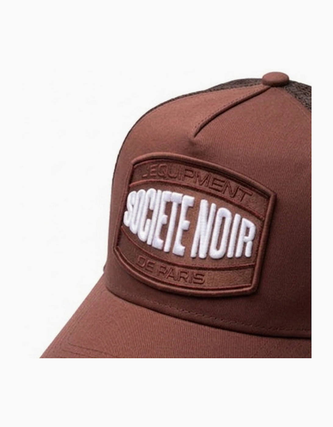 Societe Noir Marais Mesh Trucker Cap Brown/White