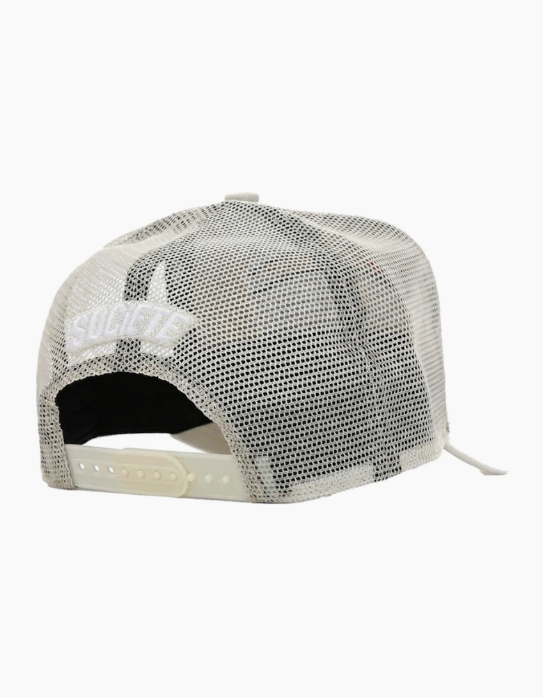 Societe Noir Marais Mesh Trucker Cap Off White