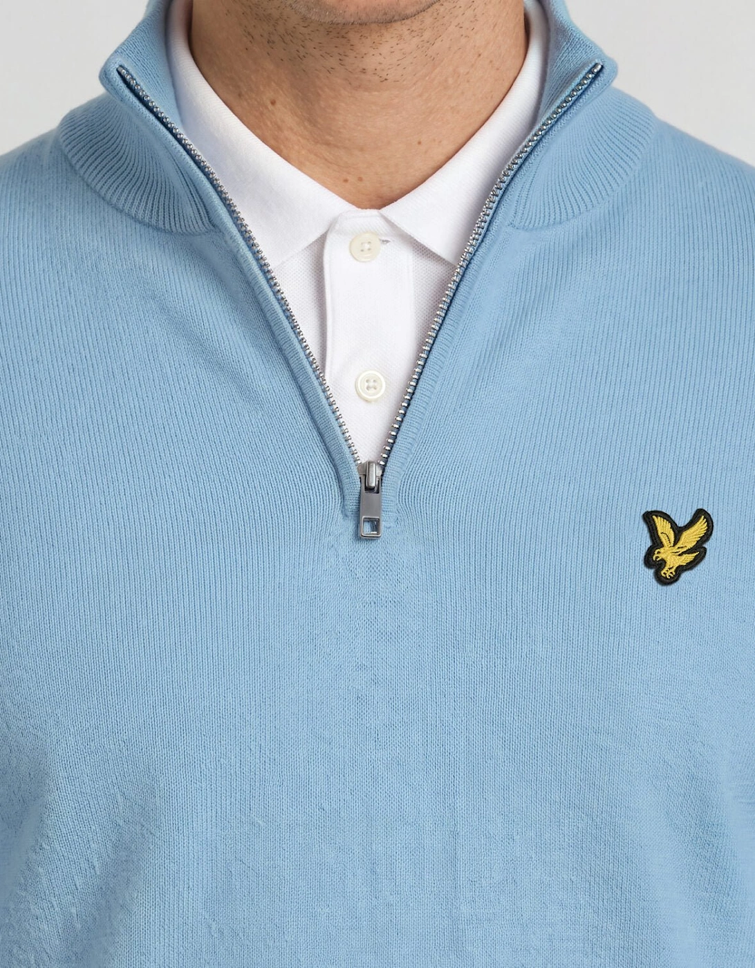 Green Eagle Cotton Blend 1/4 Zip Jumper