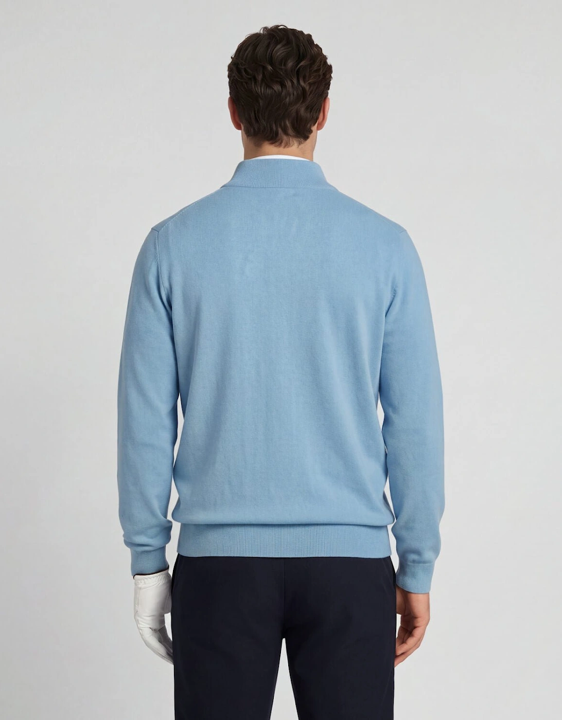 Green Eagle Cotton Blend 1/4 Zip Jumper