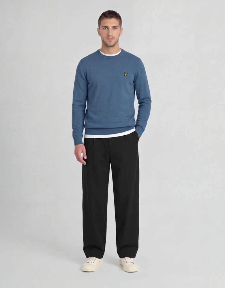 Cotton Merino Crew Neck Jumper