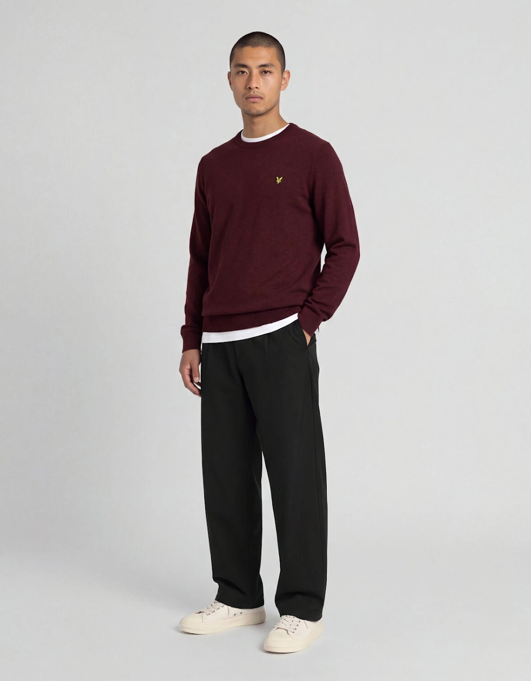 Lambswool Blend Crew Neck Jumper