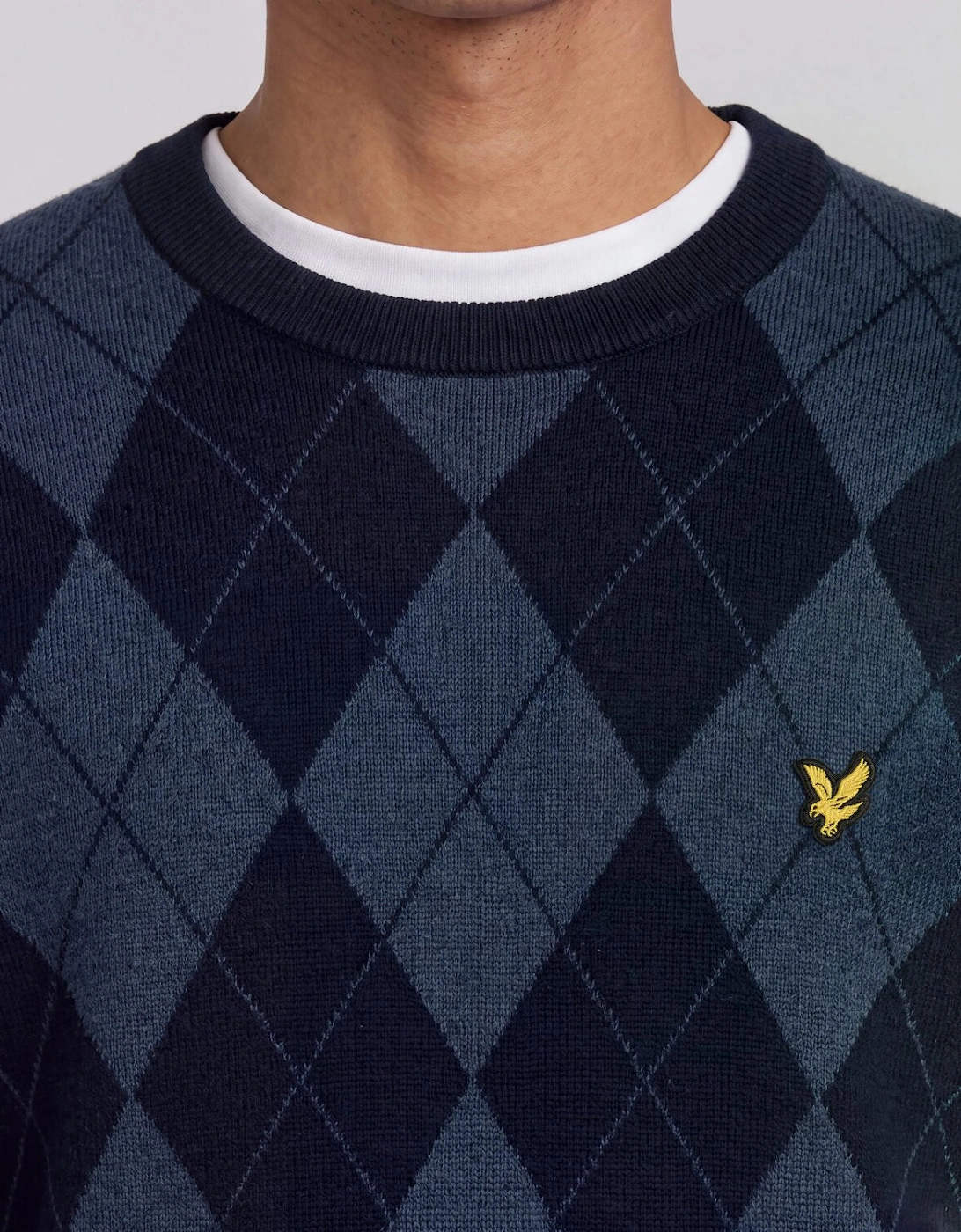 Cotton Merino Argyle Jumper