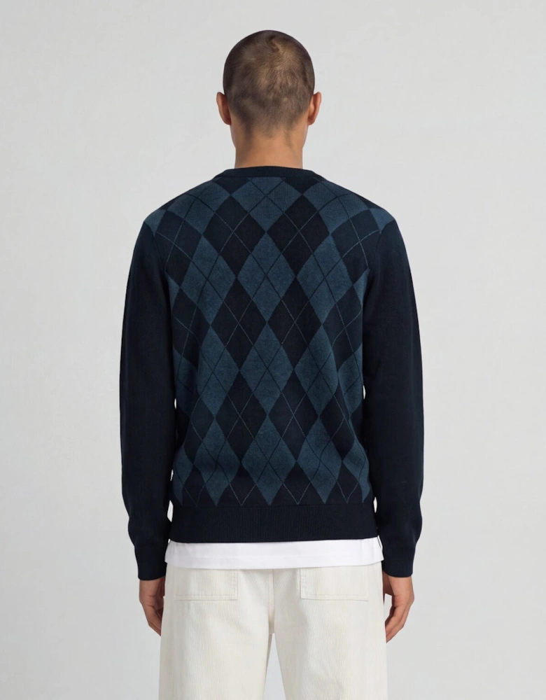 Cotton Merino Argyle Jumper