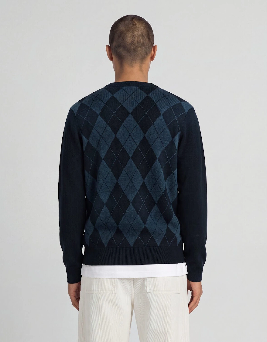 Cotton Merino Argyle Jumper