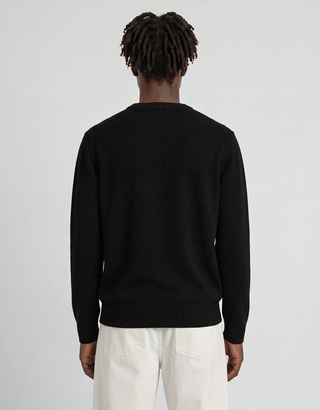 Rib Detail Crew Neck Jumper