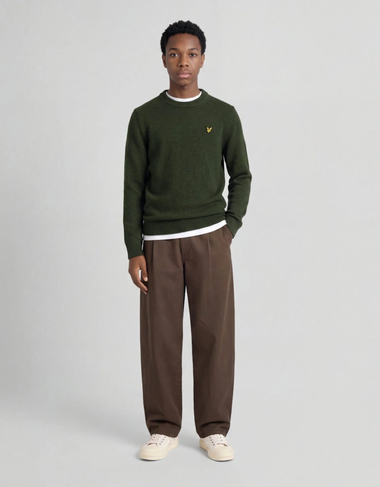 Textured Crew Neck Jumper
