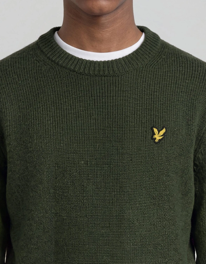 Textured Crew Neck Jumper