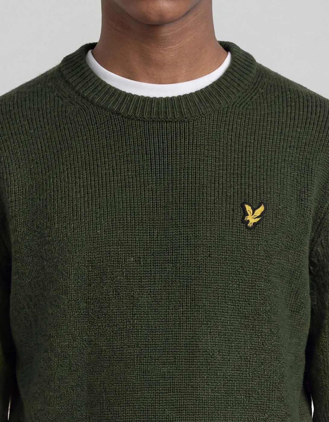 Textured Crew Neck Jumper