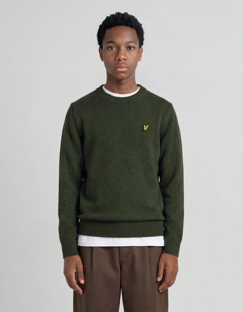 Textured Crew Neck Jumper