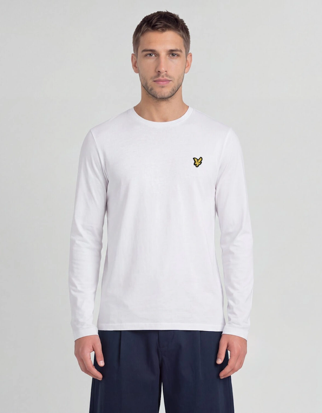 Boxy Long Sleeve Cotton T-Shirt