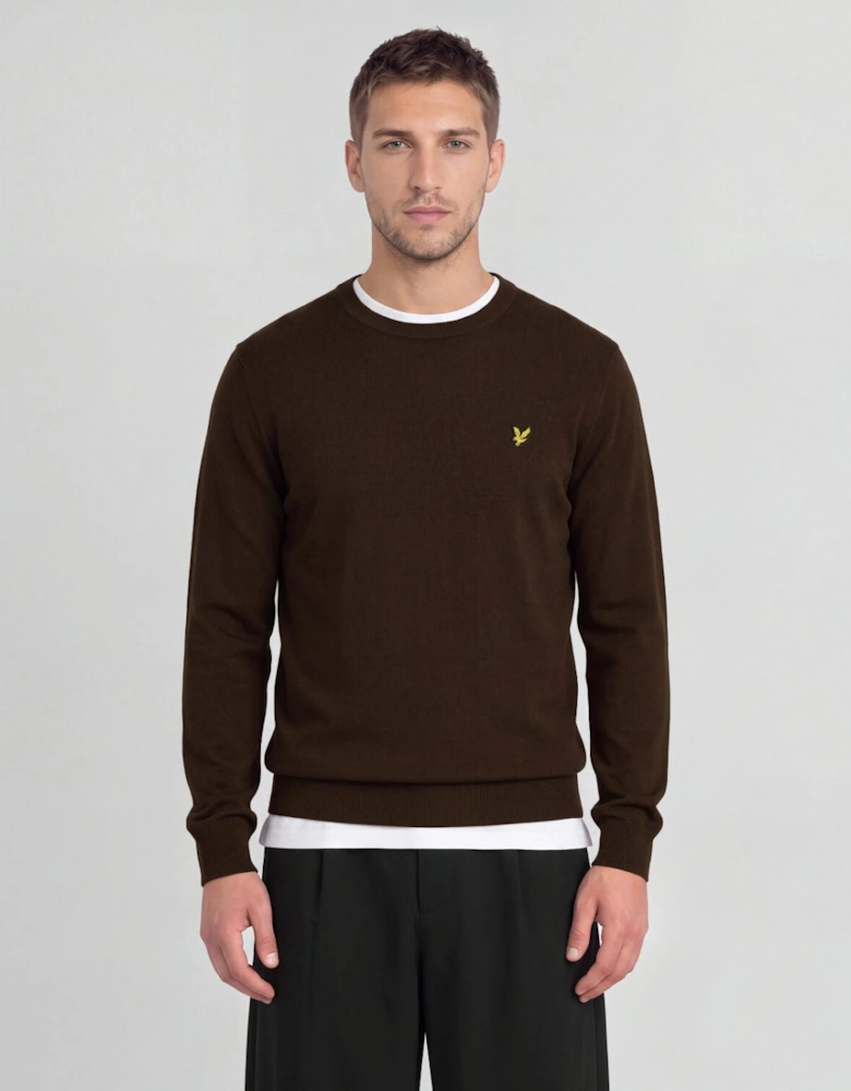 Cotton Merino Crew Neck Jumper