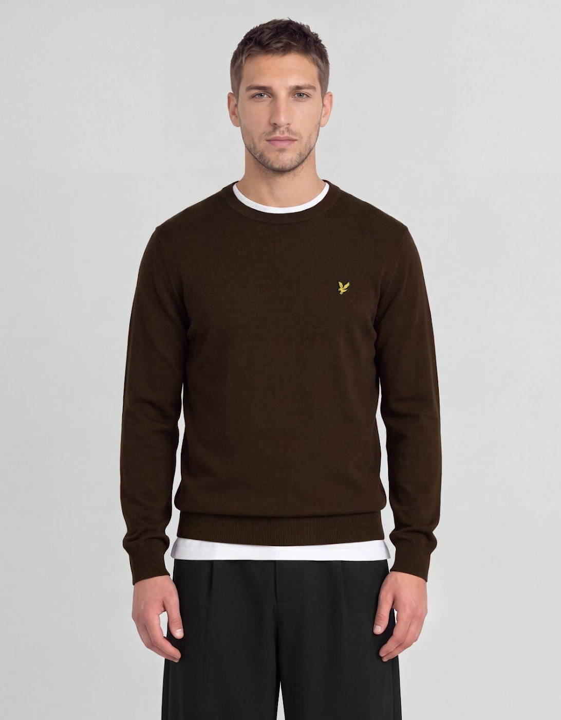 Cotton Merino Crew Neck Jumper
