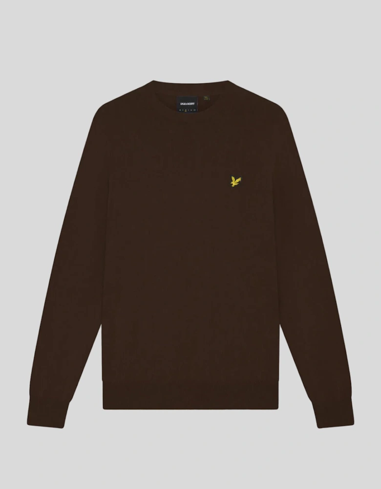 Cotton Merino Crew Neck Jumper